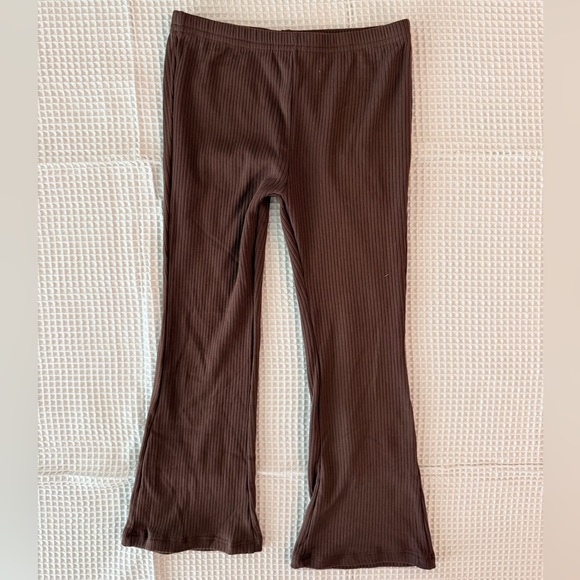 btween Other - btween Chocolate Ribbed Kids Leggings NWOT